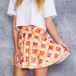 Blackmilk SWEET CHERRY PIE POCKET SKATER SKIRT M